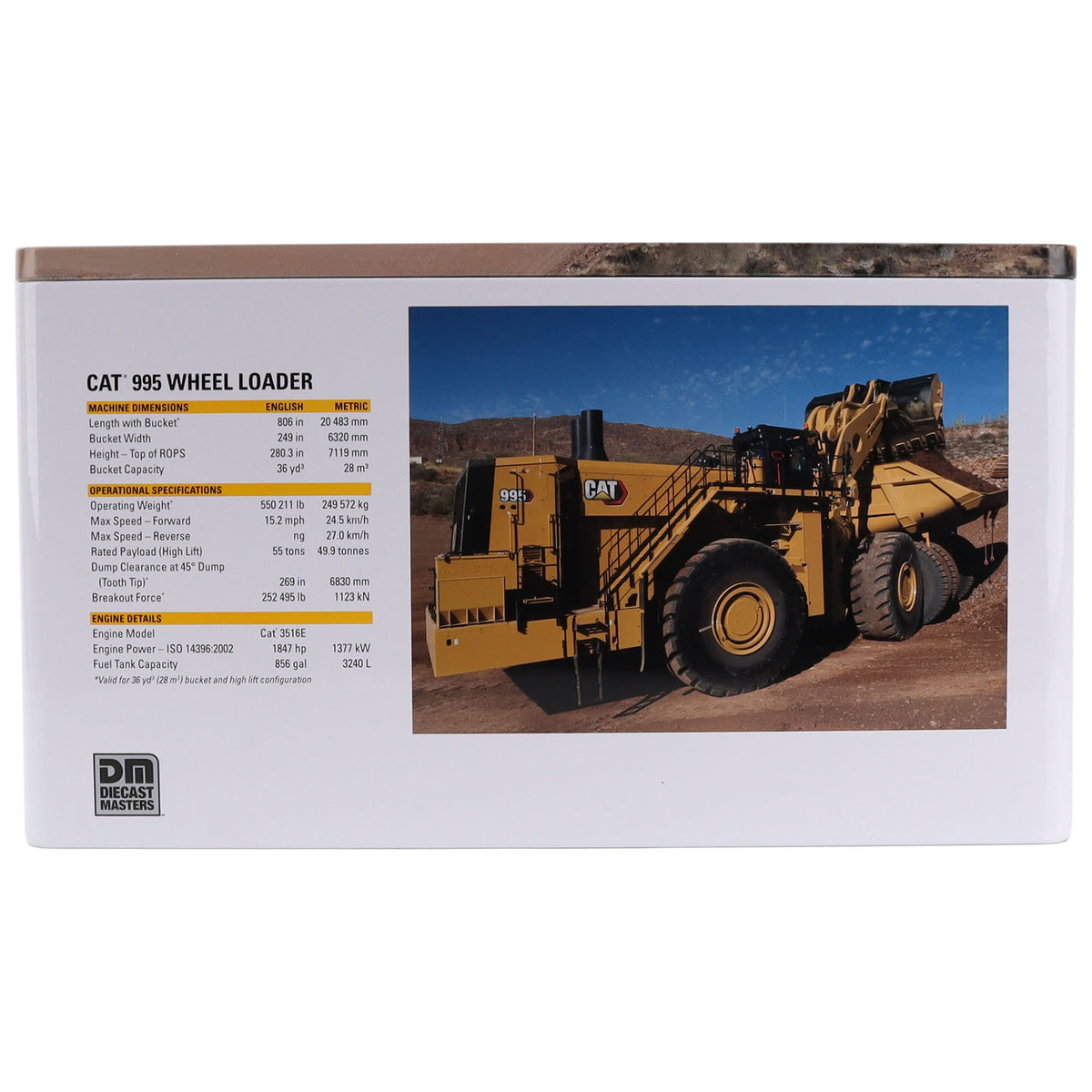 Caterpillar 995 Large Wheel Loader 1:50 Scale Diecast 85716