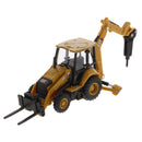 Caterpillar 420 XE Backhoe Loader with Worktools 1:64 Scale Diecast 85765