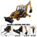 Caterpillar 420 XE Backhoe Loader with Worktools 1:64 Scale Diecast 85765
