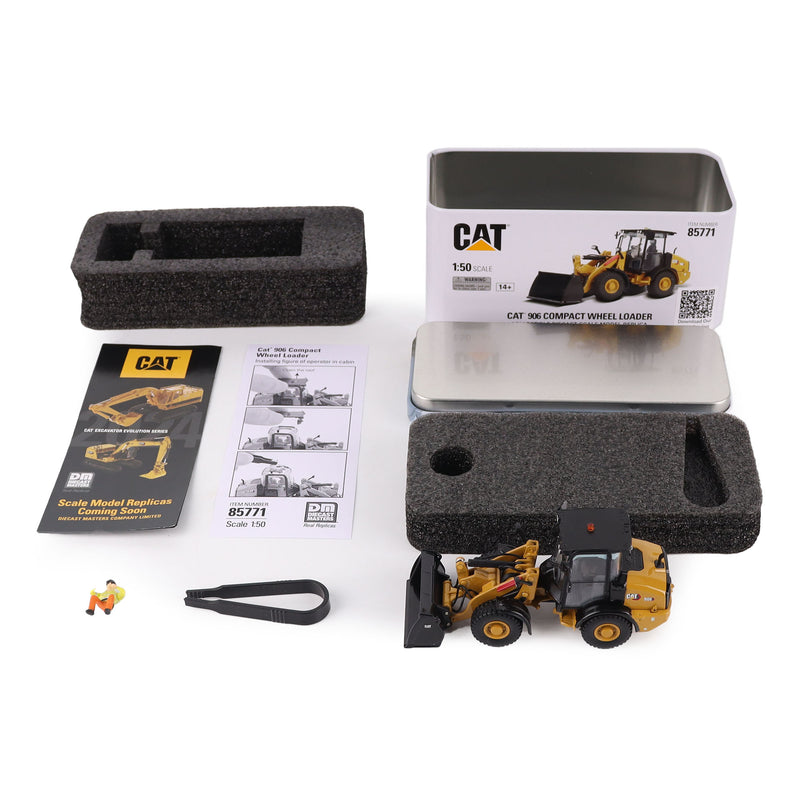 Caterpillar 906 Compact Wheel Loader 1:50 Scale Diecast 85771