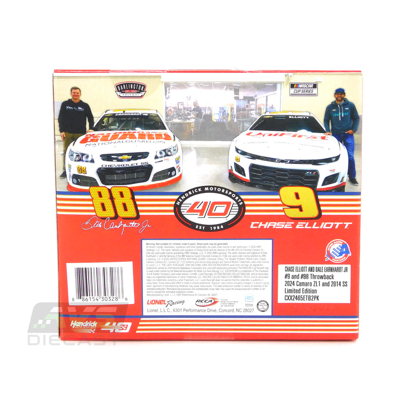 Chase Elliott / Dale Jr Throwback 2-Pack 1:64 Nascar Diecast