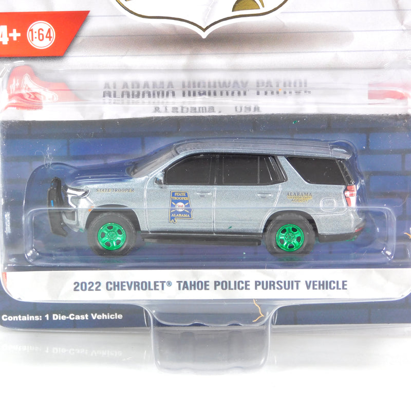 Green Machine Hobby Exclusive 30468 2022 Chevrolet Tahoe PPV Alabama State Trooper 1:64 Diecast