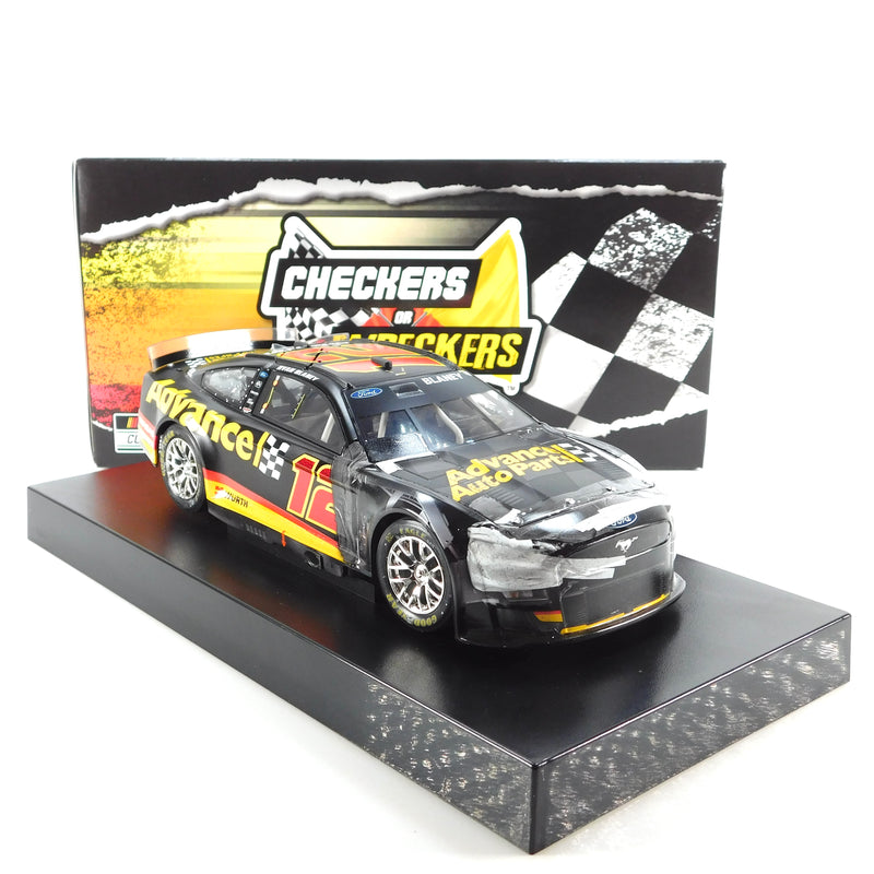 Ryan Blaney 2022 Advance Auto Parts Daytona Checkers or Wreckers 1:24 Nascar Diecast