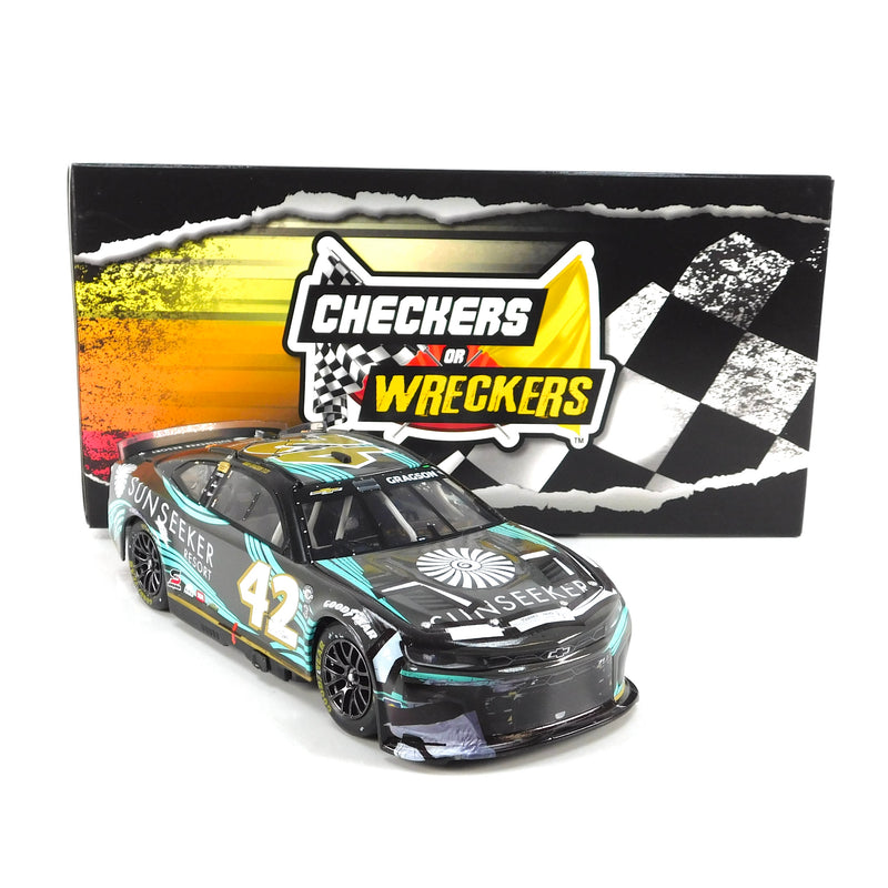 Noah Gragson 2023 Sunseekers Resort North Wilkesboro Checkers or Wreckers 1:24 Nascar Diecast