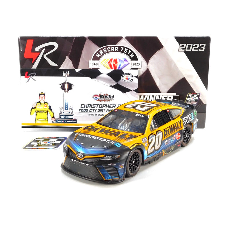 Christopher Bell 2023 DeWalt Power Stack Bristol Dirt Win 1:24 Nascar Diecast