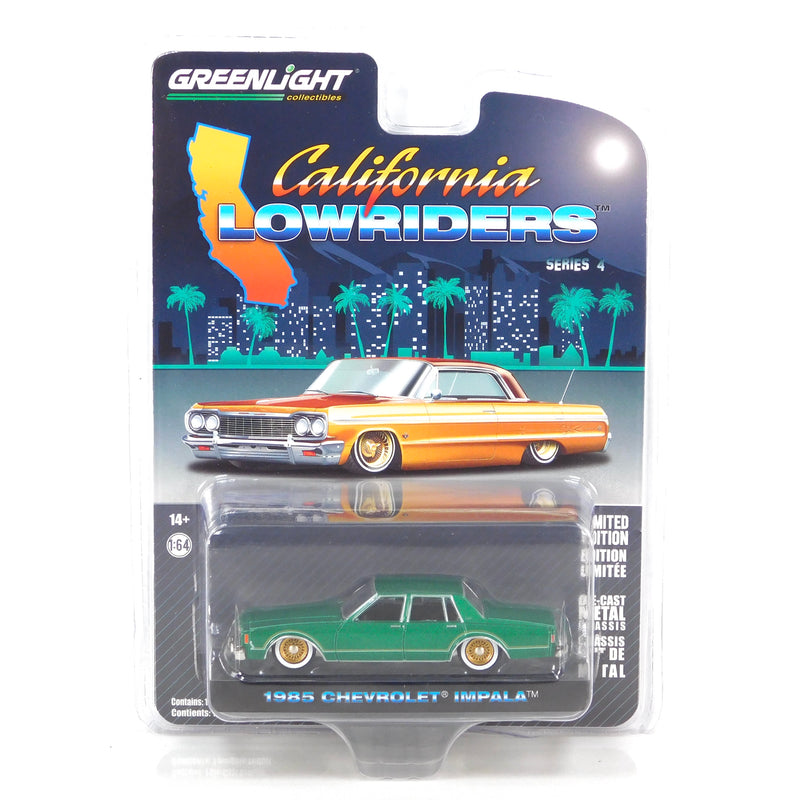 California Lowriders 63050F 1985 Chevrolet Impala 1:64 Diecast