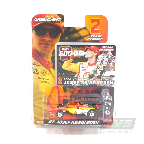 IndyCar 11614 Josef Newgarden 2024 #2 Shell Oil Indy 500 Champion 1:64 Diecast