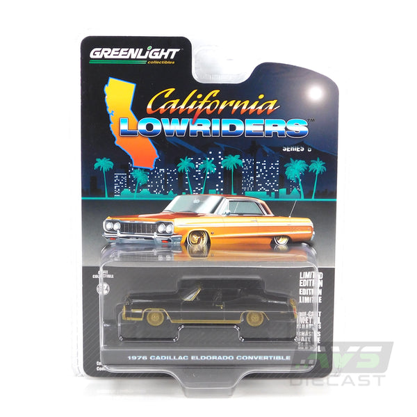 California Lowriders 63070E 1976 Cadillac Eldorado Convertible 1:64 Diecast