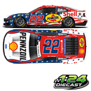 *Preorder* Joey Logano 2026 Shell-Pennzoil Stars and Stripes 1:24 Nascar Diecast
