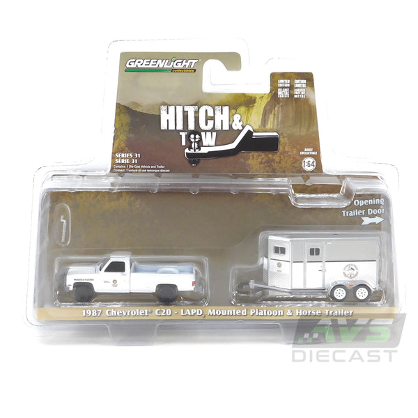 Hitch & Tow 32310C 1987 Chevrolet C20 LAPD 1:64 Diecast