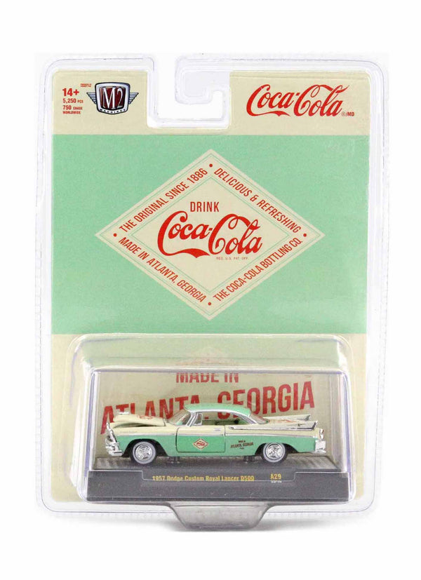 1957 Dodge Custom Royal Lancer D500 Coca-Cola M2 Machines 1:64 Scale Coca-Cola A29