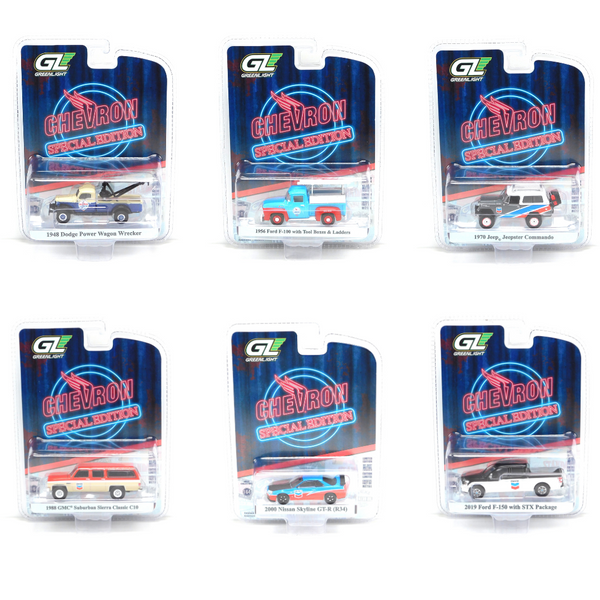 Chevron Special Edition Series 1 Sealed Case Set of 6 1:64 Diecast