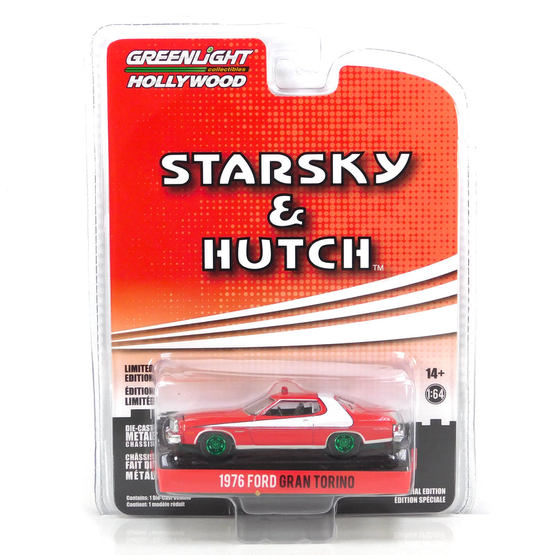 Chase Hollywood 44955F 1976 Ford Gran Torino (Crashed Version) Starksy & Hutch 1:64 Diecast