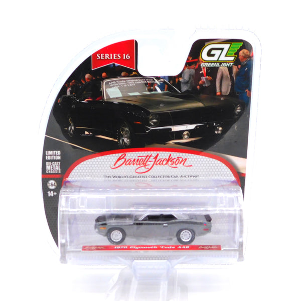 Raw Finish Chase 1970 Plymouth 'Cuda AAR 1:64 Diecast Barrett-Jackson Series 14