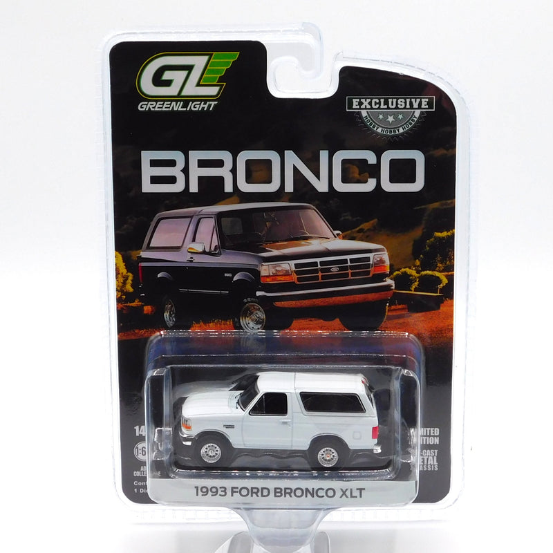 Hobby Exclusive 30452 1993 Ford Bronco XLT Oxford White 1:64 Diecast