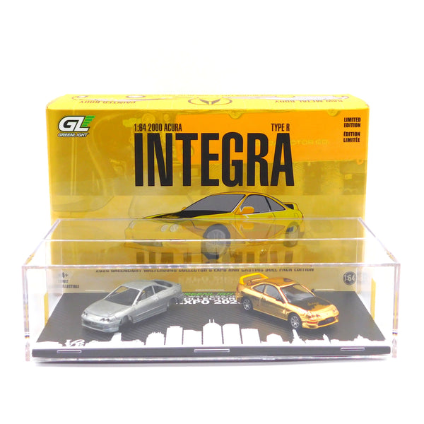 Chrome Machine 2000 Honda Integra Type R & Raw Casting 1:64 Diecast