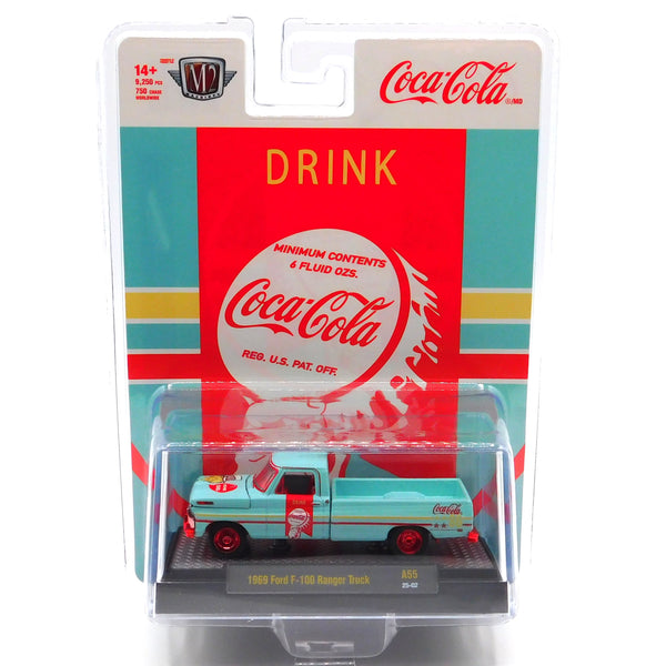 Chase 1969 Ford F-100 M2 Machines 1:64 Scale Coca-Cola A55