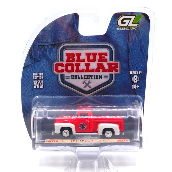 1954 Ford F-100 Red Crown 1:64 Diecast Blue Collar Series 14
