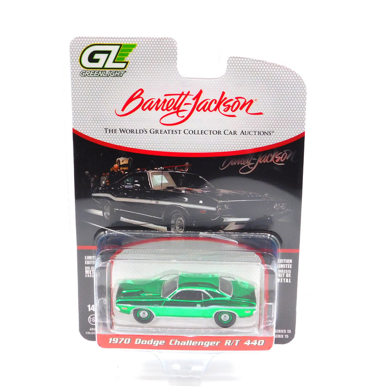 Green Machine 1970 Dodge Challenger R/T 1:64 Diecast Barrett-Jackson Series 15