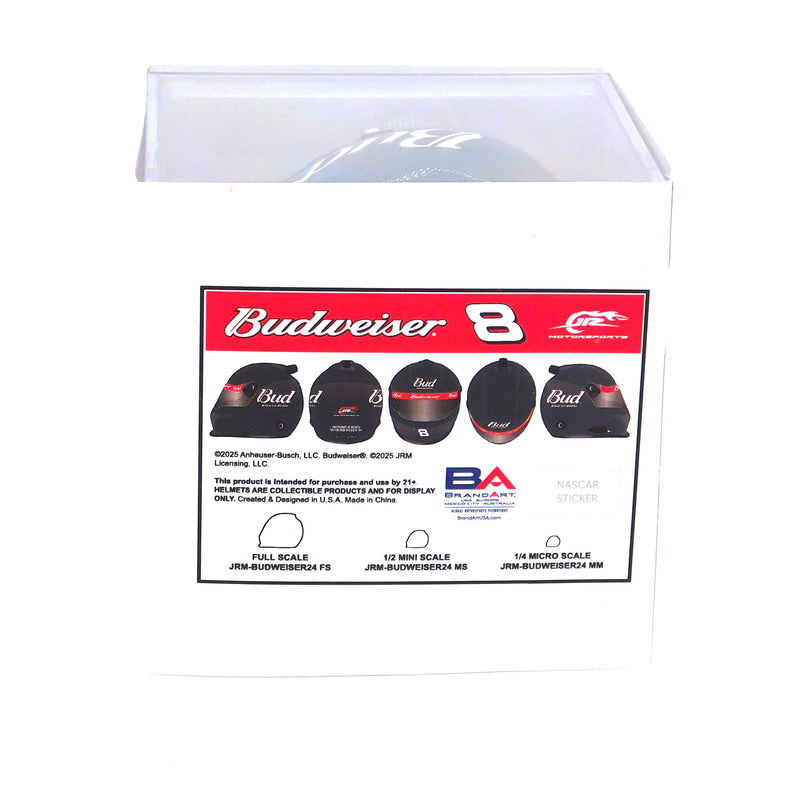 Dale Earnhardt Jr 2024 Budweiser Late Model 1:4 Scale Micro Replica Helmet