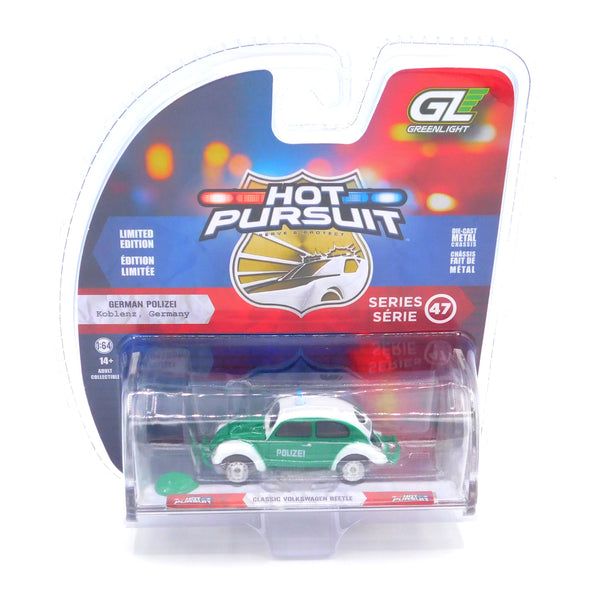 Damaged Hot Pursuit Classic Volkswagen Beetle Koblenz, Germany 1:64 Diecast
