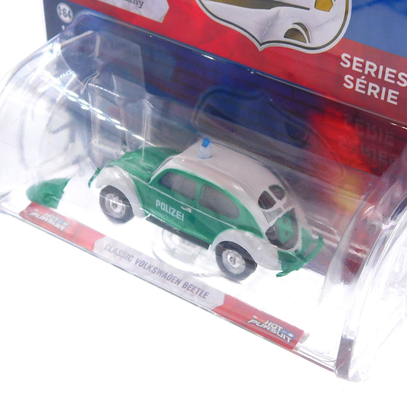 Damaged Hot Pursuit Classic Volkswagen Beetle Koblenz, Germany 1:64 Diecast