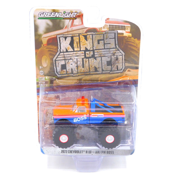 Damaged Kings of Crunch 49095-E 1972 Chevrolet K-10 AM/PM Boss 1:64 Diecast
