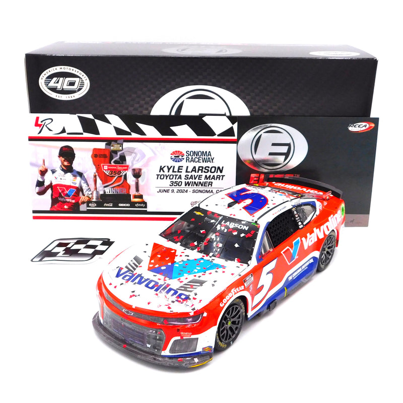 Kyle Larson 2024 Valvoline Sonoma Win Elite 1:24 Nascar Diecast