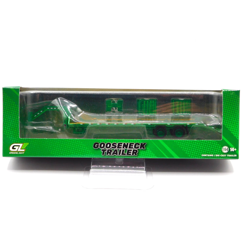 Green Machine Gooseneck Trailer Blue 1:64 Diecast Hobby Exclusive