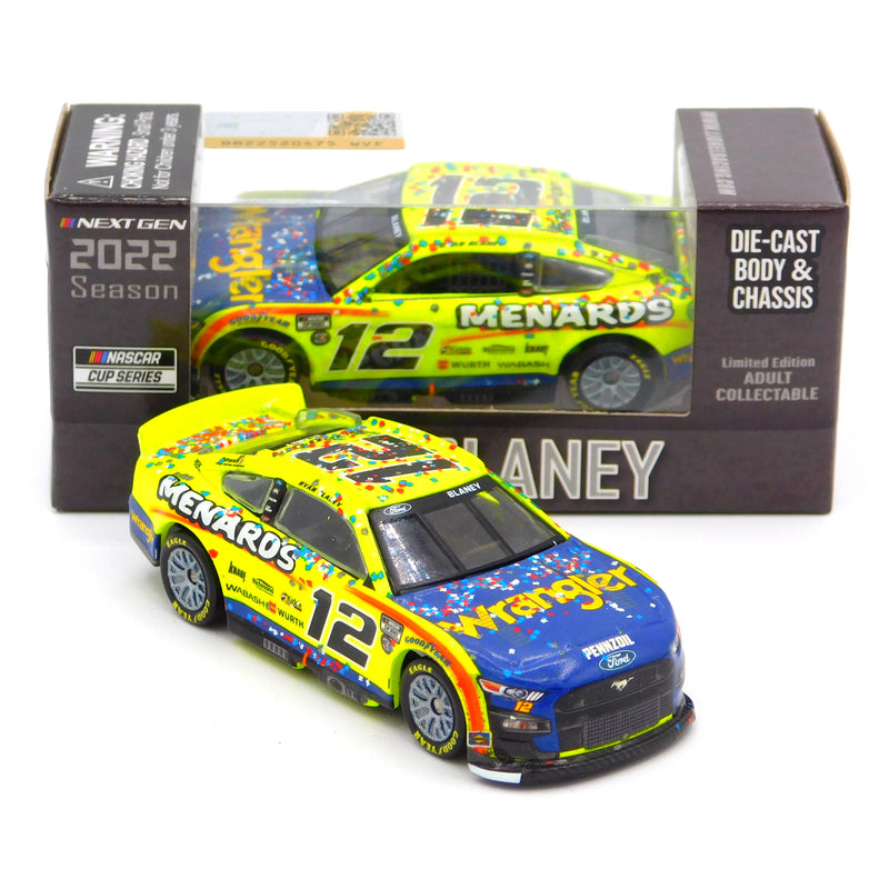 Ryan Blaney 2022 Menards Wrangler All-Star Win Diecast Chassis 1:64 Nascar Diecast