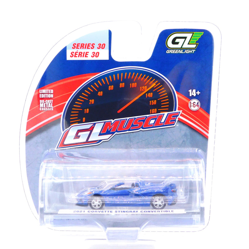 2021 Corvette Stingray Convertible 1:64 Diecast Greenlight Muscle Series 30