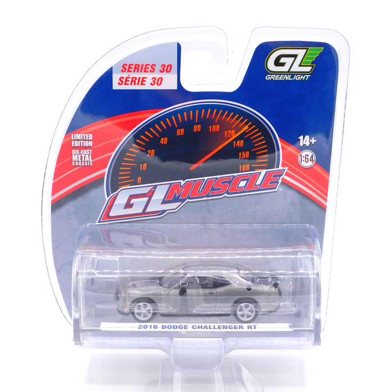 Raw Chase 2016 Dodge Challenger RT 1:64 Diecast Greenlight Muscle Series 30