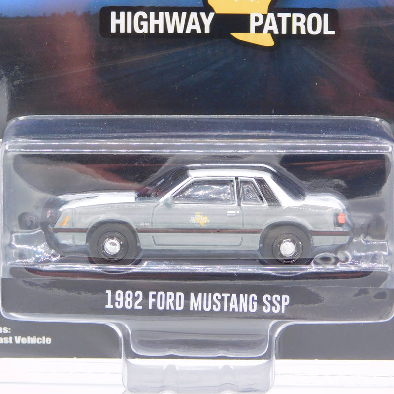 Raw Chase 1982 Ford Mustang SSP Texas Public Safety 1:64 Diecast