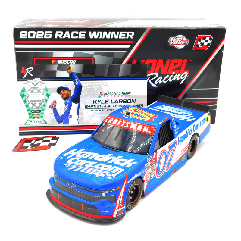 Kyle Larson 2025 Hendrickcars.com Homestead Truck Win 1:24 Nascar Diecast