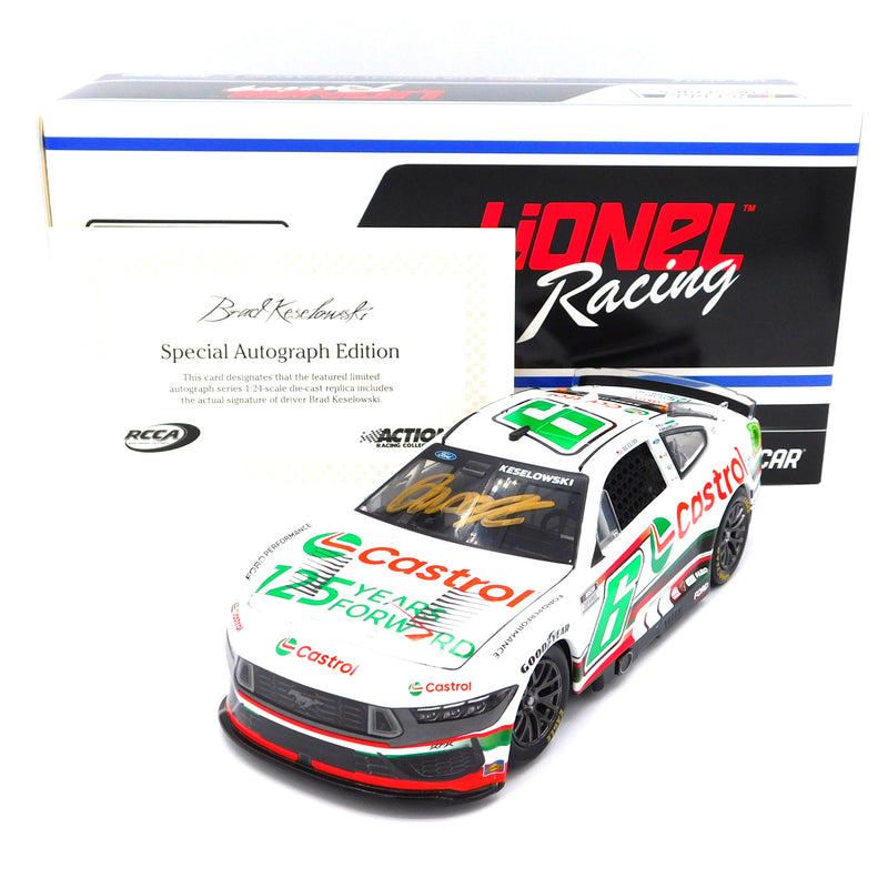 Brad Keselowski 2024 Castrol 125 Years Forward Autographed 1:24 Nascar Diecast