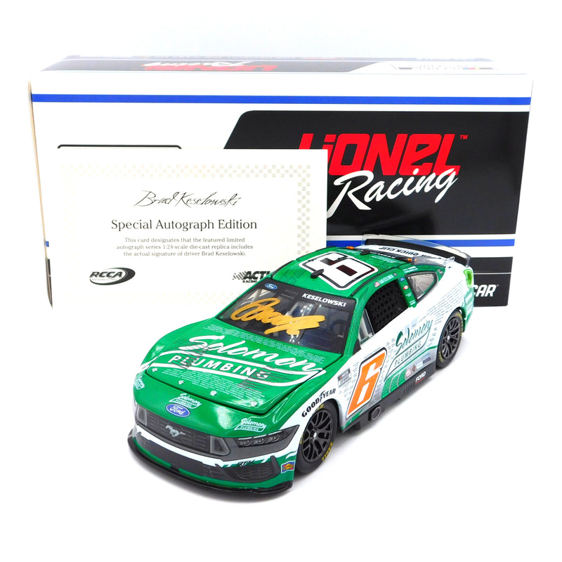 Brad Keselowski 2024 Solomon Plumbing Salutes Autographed 1:24 Nascar Diecast