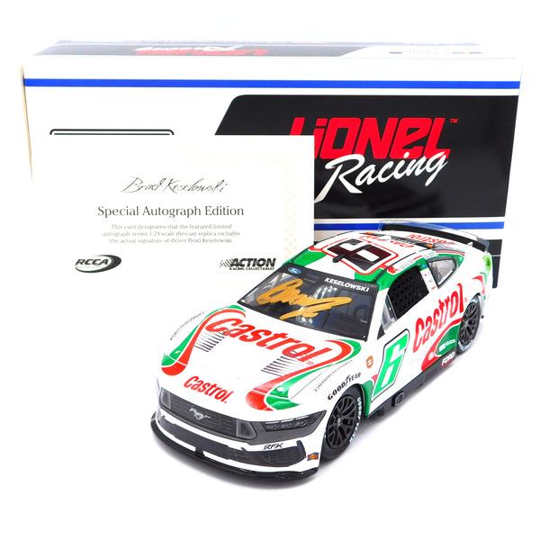 Brad Keselowski 2024 Castrol Throwback Autographed 1:24 Nascar Diecast