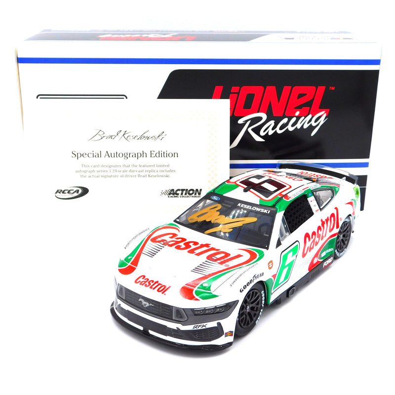 Brad Keselowski 2024 Castrol Throwback Autographed 1:24 Nascar Diecast