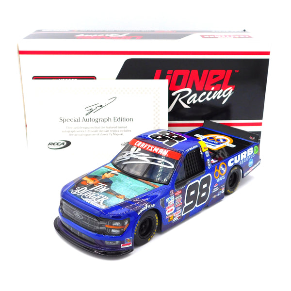 Ty Majeski 2024 Curb Records Tim Dugger Autographed 1:24 Nascar Diecast