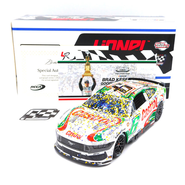 Brad Keselowski 2024 Castrol Throwback Darlington Win Autographed 1:24 Nascar Diecast