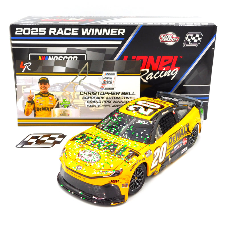 Christopher Bell 2025 Dewalt COTA Win 1 1:24 Nascar Diecast