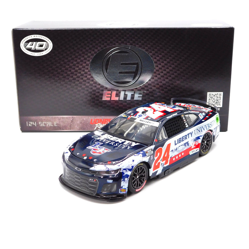 William Byron 2024 Liberty University Patriotic Elite 1:24 Nascar Diecast
