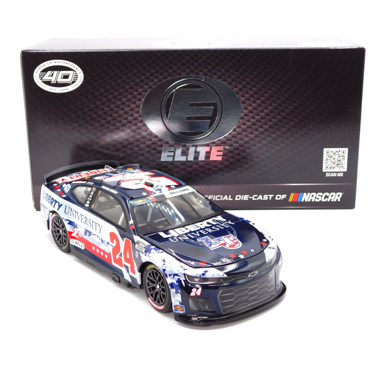 William Byron 2024 Liberty University Patriotic Elite 1:24 Nascar Diecast