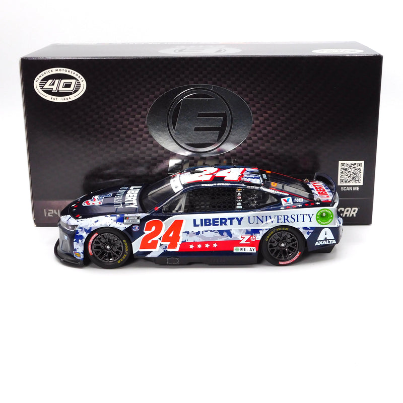 William Byron 2024 Liberty University Patriotic Elite 1:24 Nascar Diecast