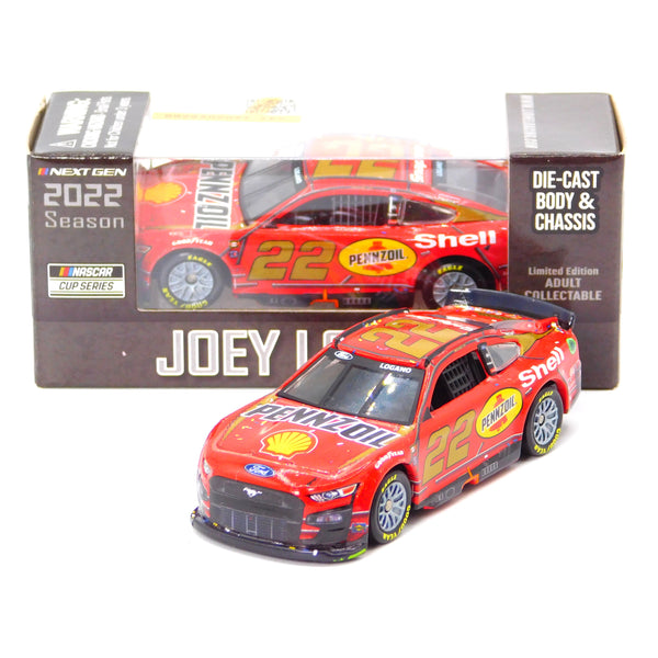 Joey Logano 2022 Pennzoil Throwback Darlington Win Diecast Chassis 1:64 Nascar Diecast