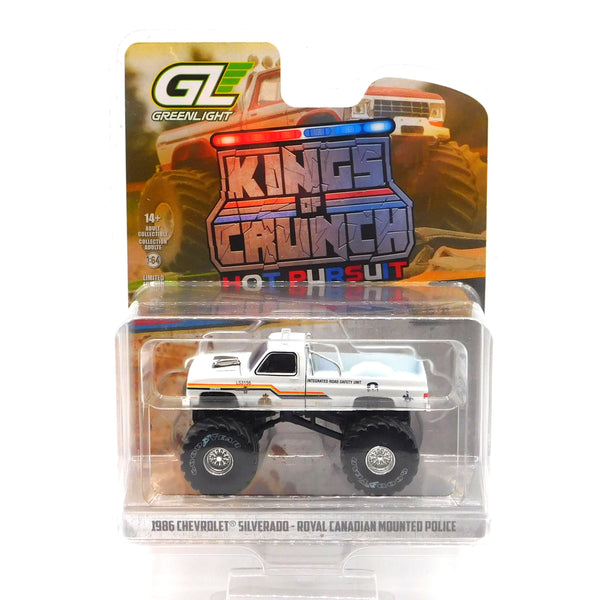 1986 Chevrolet Silverado Royal Canadian Mounted Police Kings of Crunch Hot Pursuit Special Edition 1:64 Diecast