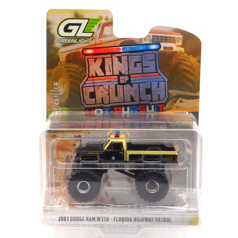 1983 Dodge Ram W350 Florida Highway Patrol Kings of Crunch Hot Pursuit Special Edition 1:64 Diecast