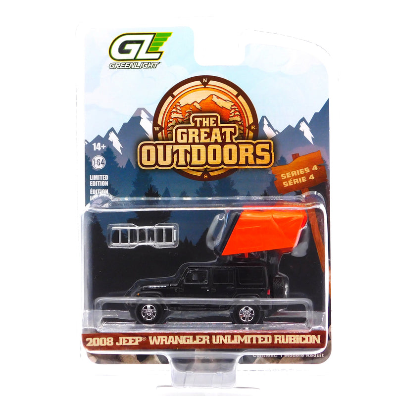 2008 Jeep Wrangler Unlimited The Great Outdoors Series 4 1:64 Diecast