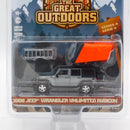 Raw Finish 2008 Jeep Wrangler Unlimited The Great Outdoors Series 4 1:64 Diecast