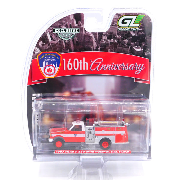 1987 Ford F-350 Mini Pumper Fire Truck FDNY Hobby Exclusive 1:64 Diecast